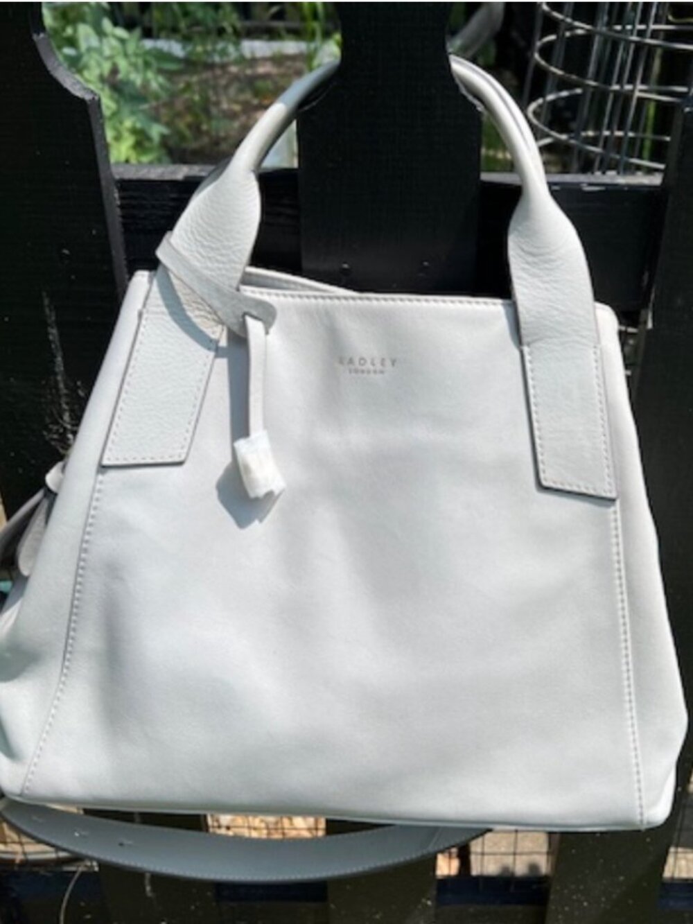 Radley London Womens Baylis Road Multiway Top Handle Leather Handbag, Gray